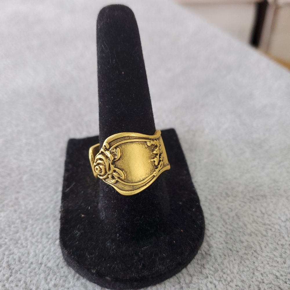 Gold Spoon Ring